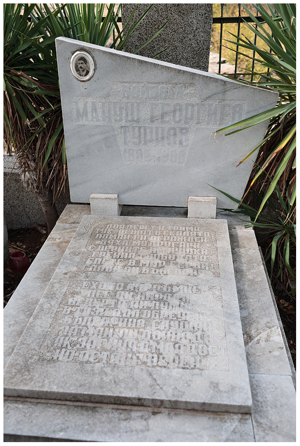 Паметната плоча на Манушов гроб