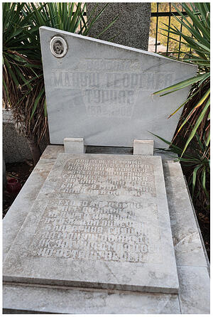 Паметната плоча на Манушов гроб